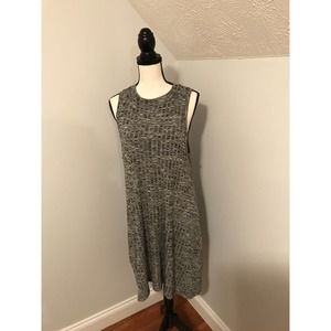 Anthropologie Maeve Emerson Heather Gray Swing Tank Dress with Pockets - Large